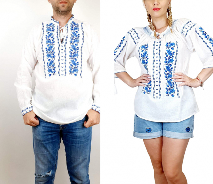 Set traditional cuplu bradut