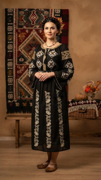 Set traditional dama Floare de Matase 8