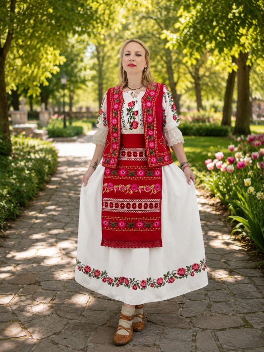 Set traditional dama format din 4 piese - Aniela [2]