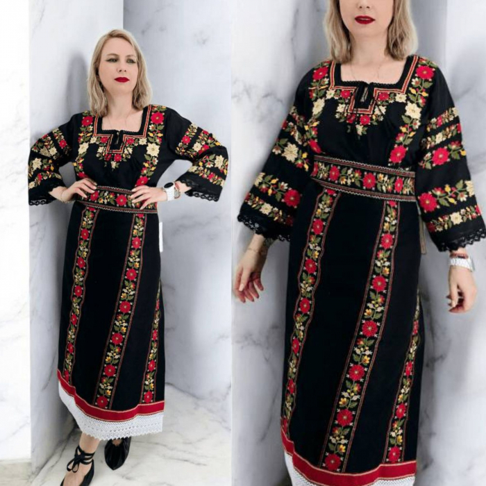 Set traditional format din catrinta , brau si ie - Suzana Set traditional format din catrinta , brau si ie - Suzana