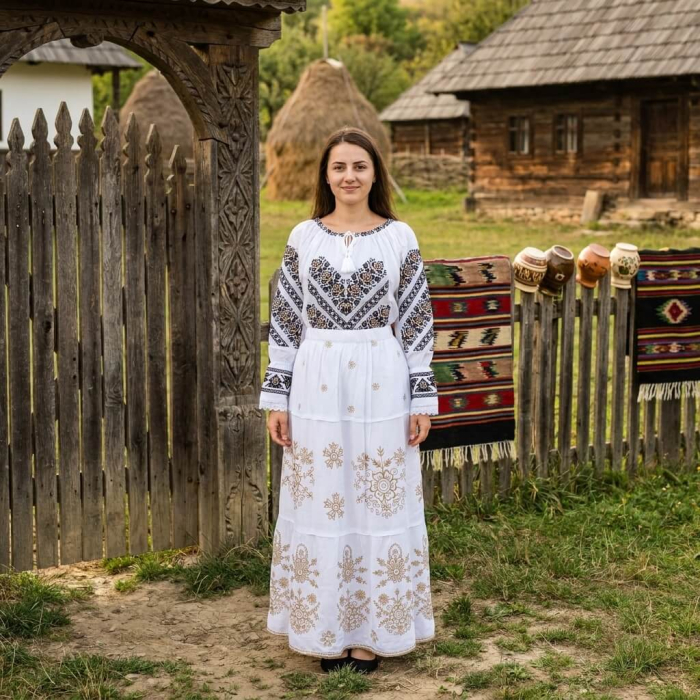 Set traditional format din ie si fusta 113 [3]