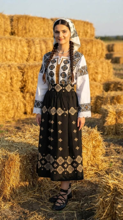 Set traditional format din ie si fusta 223