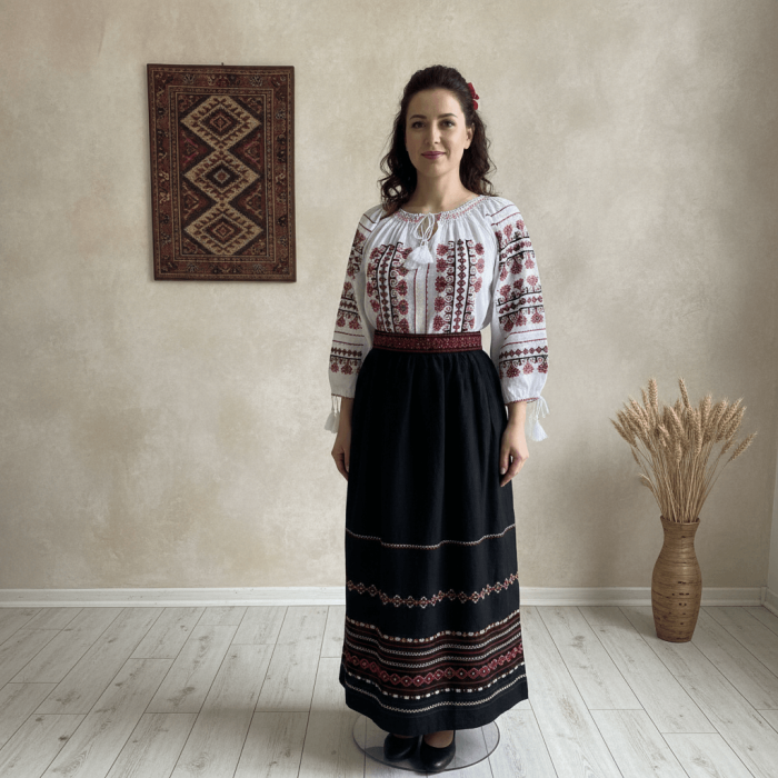 Set traditional format din ie si fusta 226