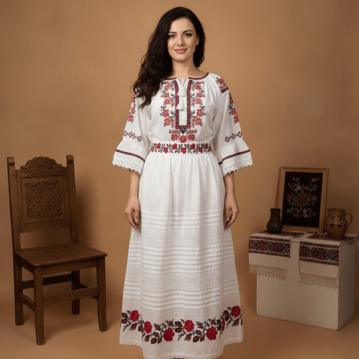 Set traditional format din ie si fusta 227
