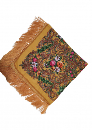 Batic etno mare galben Bujori 2 [1]