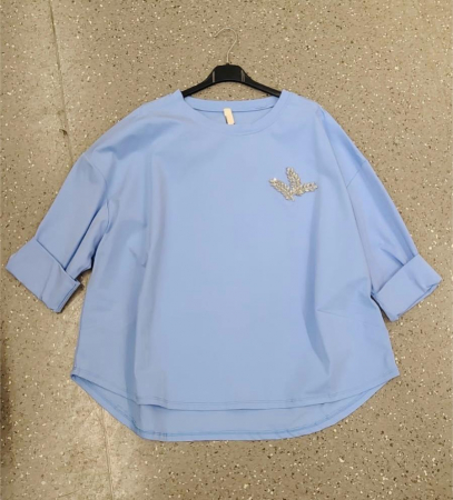 Блузи - Bluza cu accesoriu laur - Lela