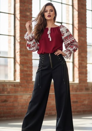 Bluze - Bluza stilizata cu motive traditionale Margareta 20