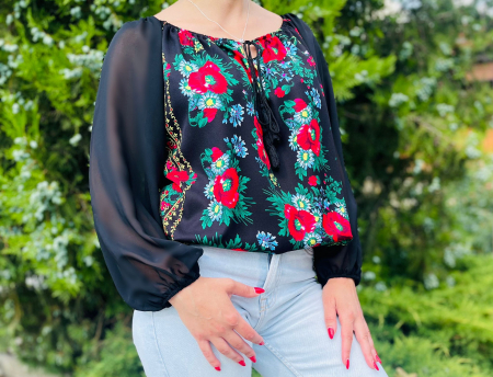 Bluza stilizata cu motive traditionale Margareta 8 [2]