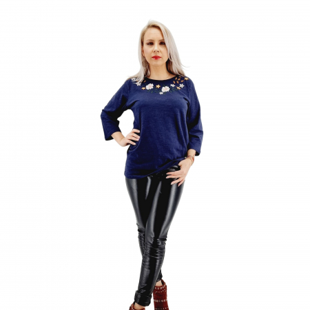 Bluza stilizata traditional cu broderie Patty [5]