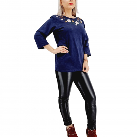 Bluza stilizata traditional cu broderie Patty [6]