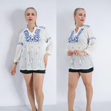 Блузи - Bluza stilizata traditional Ruth 2