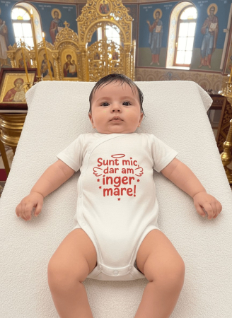 Body bebelus cu mesaj " Sunt mic dar am inger mare " [2]