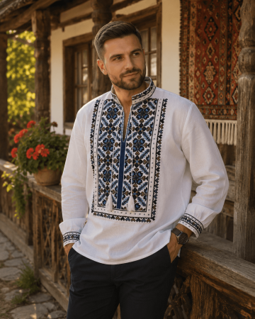Camasi Traditionale Barbati - Camasa cu motive traditionale Antonio 2