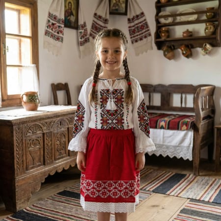 Costume - Compleu Traditional fetite Miruna 4