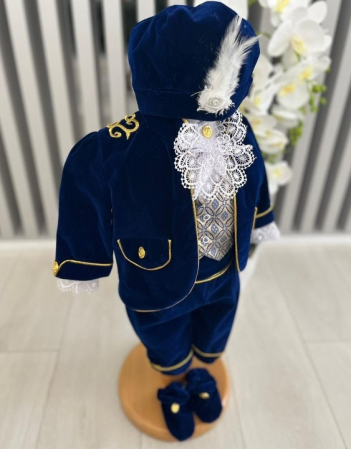 Baieti - Costum Art Baieti din catifea - grena