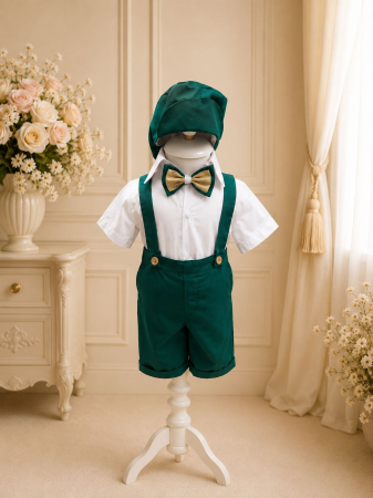 Baieti - Costum baieti botez catifea Mathias 2