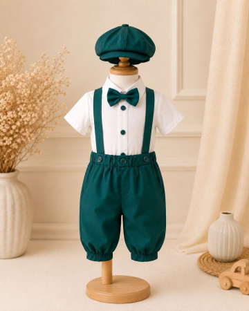 Baieti - Costum baieti botez catifea Mathias 2