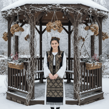 Femei - Costum Popular Complet cu broderie traditionala Antonia 2