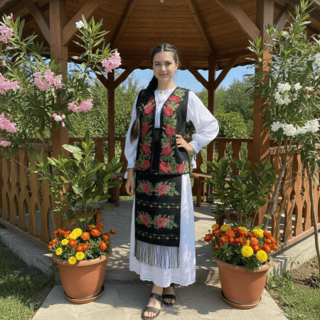 Femei - Costum Popular Complet cu broderie traditionala Maria 2