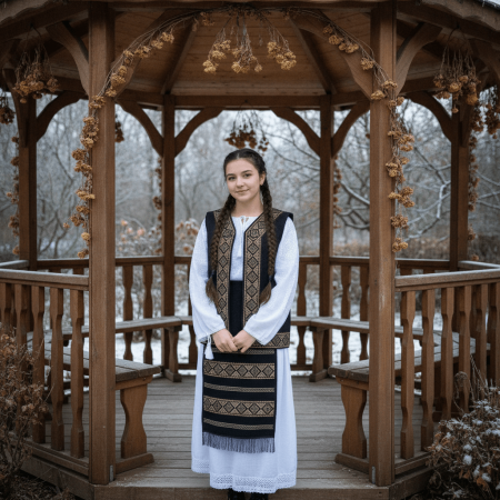 Femei - Costum Popular Complet cu broderie traditionala Toni 2