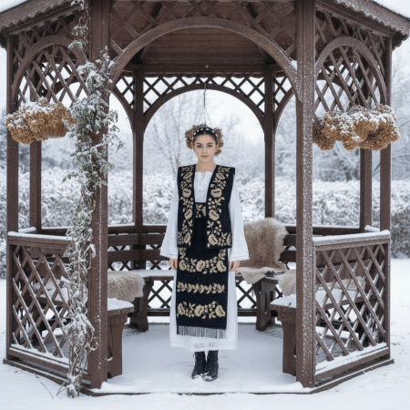 Femei - Costum Popular Complet cu broderie traditionala Sidonia 2