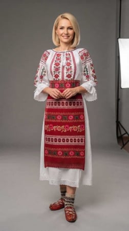 Традиционни костюми - Елегантен комплект: Блуза и пола 102