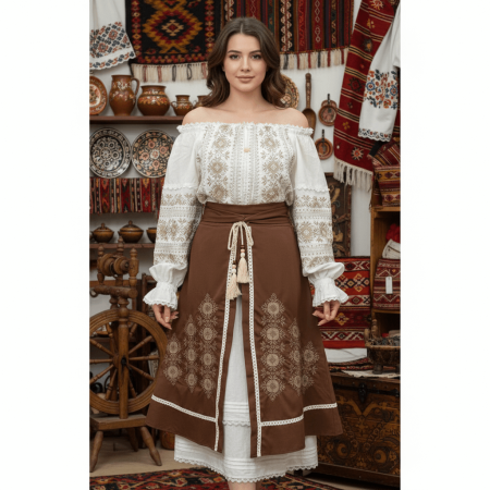 Femei - Costum Popular cu broderie traditionala Ana 4