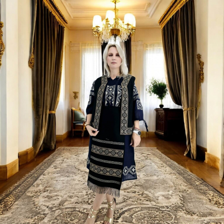 Традиционни костюми - Costum Popular cu broderie traditionala Sidonia