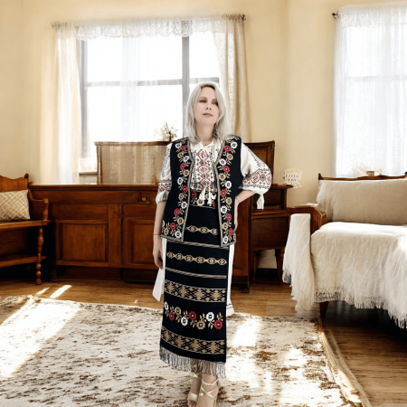 Традиционни костюми - Costum Popular cu broderie traditionala Marioara