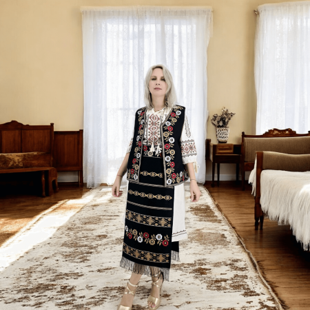 Costum Popular cu broderie traditionala Marioara [5]