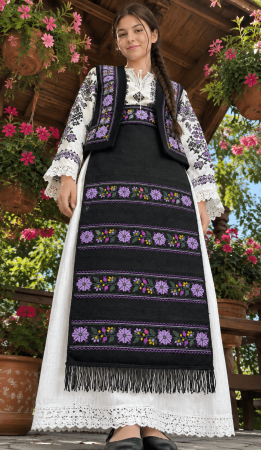 Costum Popular cu broderie traditionala Isadora 2 ( o vesta si 2 fote ) [1]