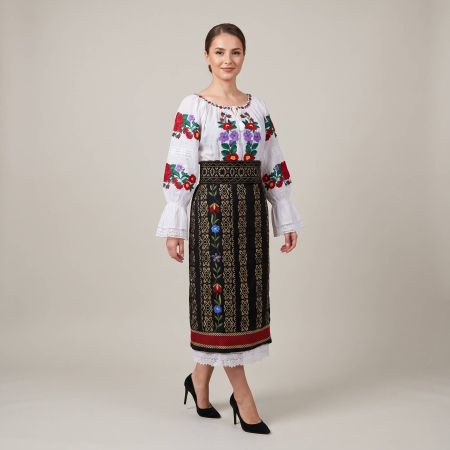 Costume populare - Costum popular format din catrinta , brau si ie - Cezarina 6