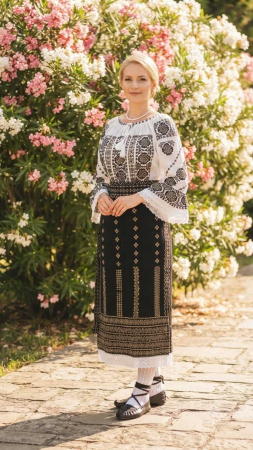 Costum popular format din catrinta , brau si ie - Doris [1]