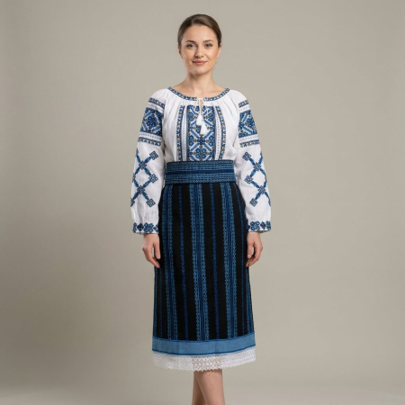 Costume populare - Costum popular format din catrinta , brau si ie - Sandica 5