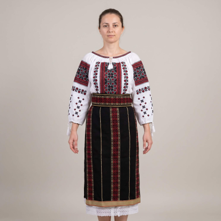 Costume populare - Costum popular format din catrinta , brau si ie - Vasilica ( masuri pana la 6XL ) - Copie