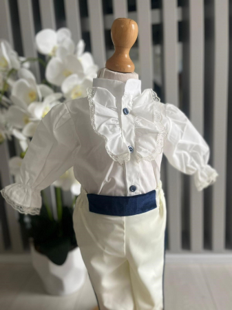 Costum de Print pentru Botez - Bleumarin [3]