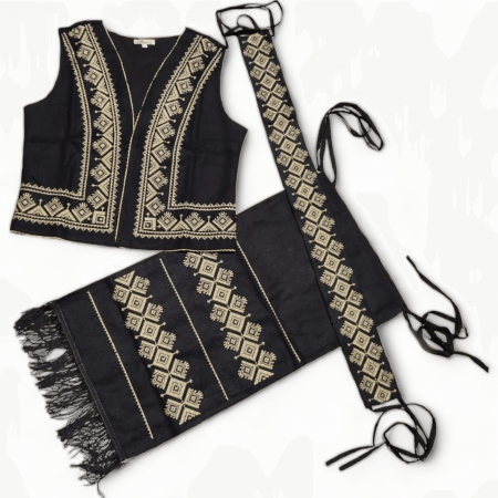 Комплекти за момичета - Costum traditional Complet Mira 8 - 4 piese