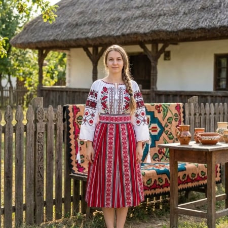 Costume populare - Costum Traditional Dama - Rodica 7