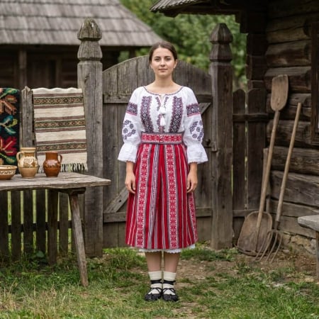 Costume populare - Costum Traditional Dama - Rodica 8