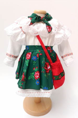 Fetite - Costum Traditional Fetite 0-12 luni Model III