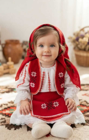Fetite - Costum Traditional Fetite Bianca 18
