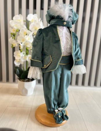 Baieti - Costum Botez Conte pentru baieti - verde