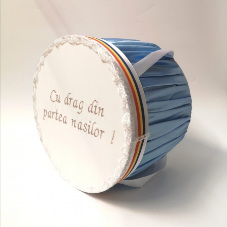 Cutie pentru botez cu broderie “Cu drag din partea nasilor” 4 [3]