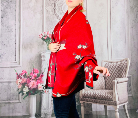 Esarfa cu imprimeu din casmir cu 2 fete IV [0]