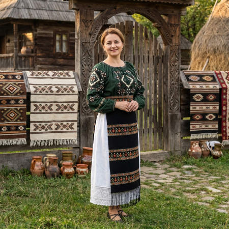 Femei - Set Fote si brau cu broderie traditionala Valerica