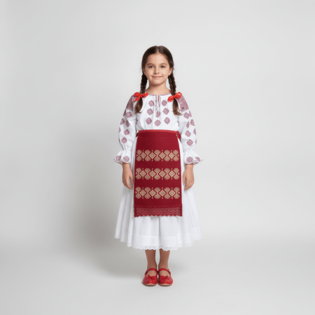 Престилки за момичета - Fote fetite cu broderie Mira 5
