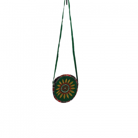 Genti - Geanta stilizata cu motive traditionale cu floare 2