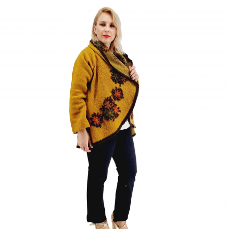 Cardigan - Haina din lana cu broderie Anisoara 12