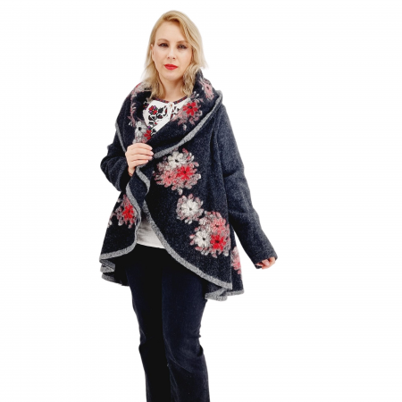 Cardigan - Haina din lana cu broderie Anisoara 15
