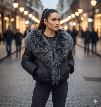 Дамски якета - Елегантно палто от органична кожа в различни цветове – Универсален размер